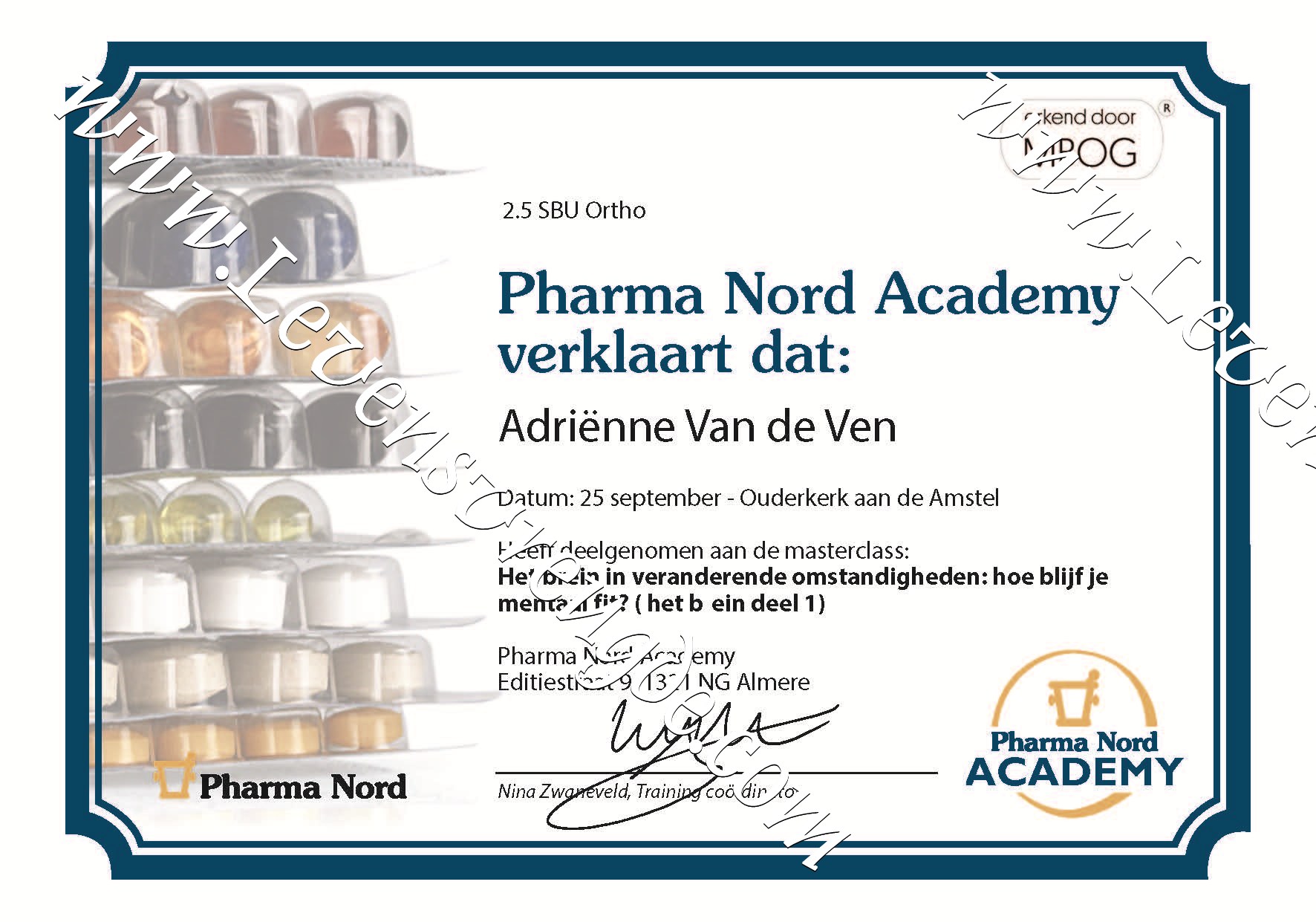 Het Brein in veranderende omstandigheden - Hoe blijf je mentaal fit (deel 1) - 2,5 SBU